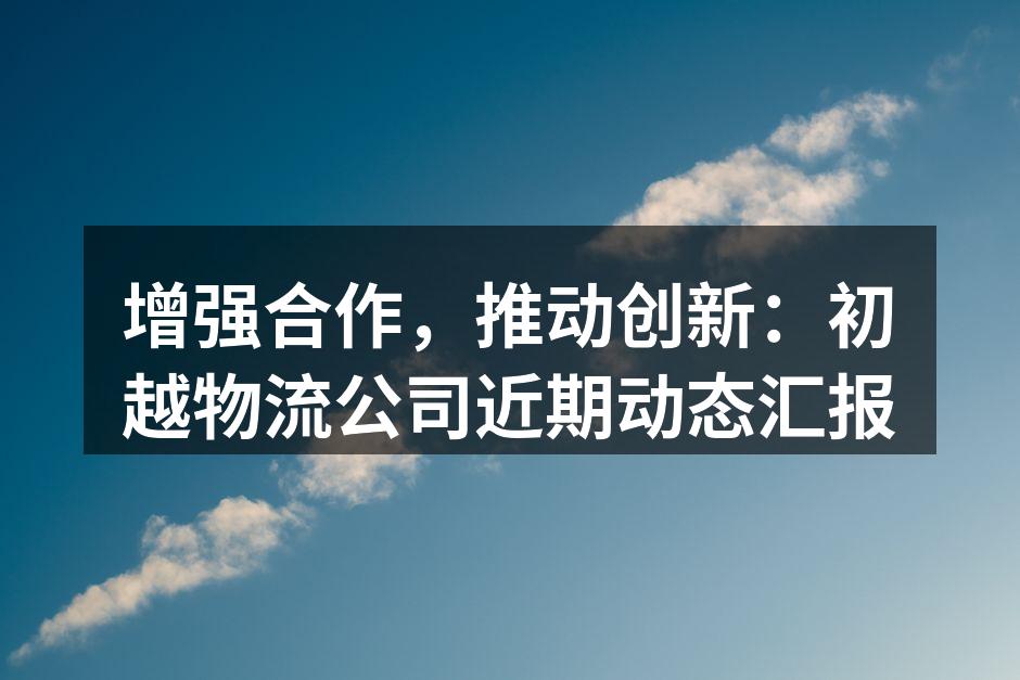 初越物流公司团队在新项目启动会议上